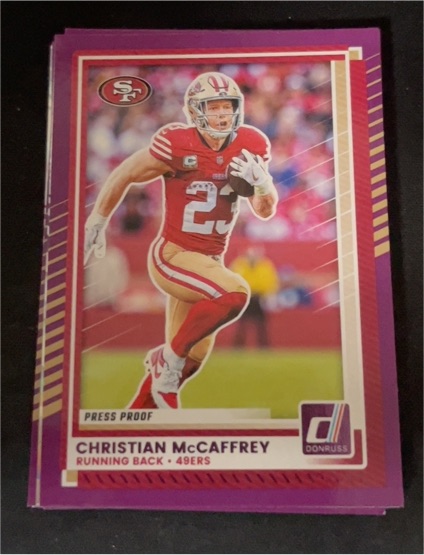 2025 Donruss #23 Christian McCaffrey — front
