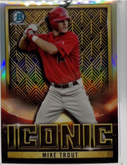 2023 Bowman Chrome #BI-1 Mike Trout Bowman Iconic — front