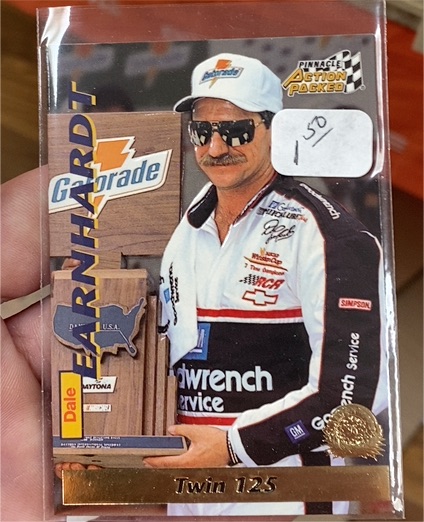 1996 Pinnacle Action Packed #17 Dale Earnhardt Twin 125 — front