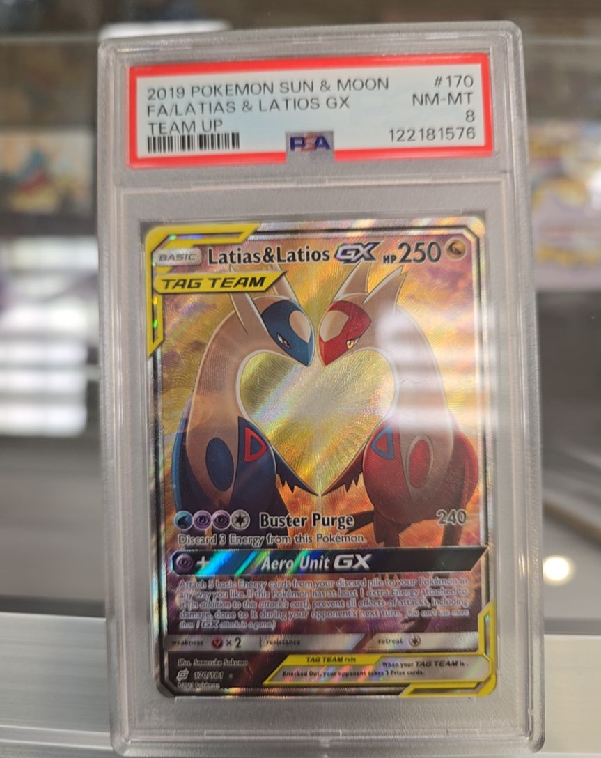 2019 Pokemon Sun & Moon #170 Latias & Latios GX — front