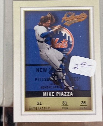 2002 Fleer Authentix #31 Mike Piazza New York Mets — front