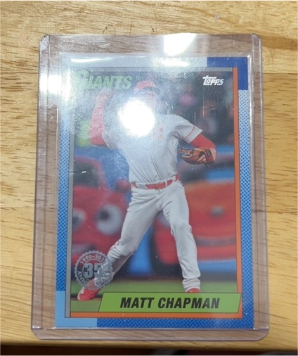 1990 Topps #T90-86 Matt Chapman — front