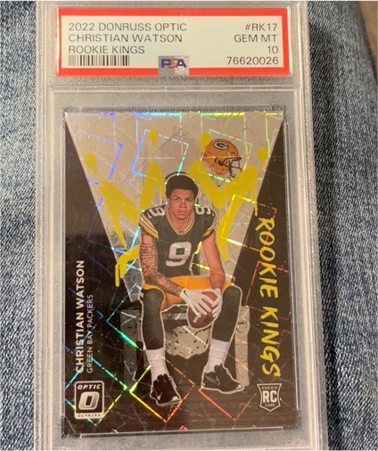 2022 Donruss Optic #RK17 Christian Watson Rookie Kings — front