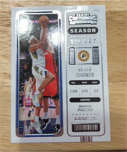 2022-23 Panini Contenders #45 Myles Turner Indiana Pacers — front