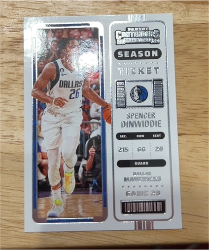 2022-23 Panini Contenders Season Ticket #61 Spencer Dinwiddie — front