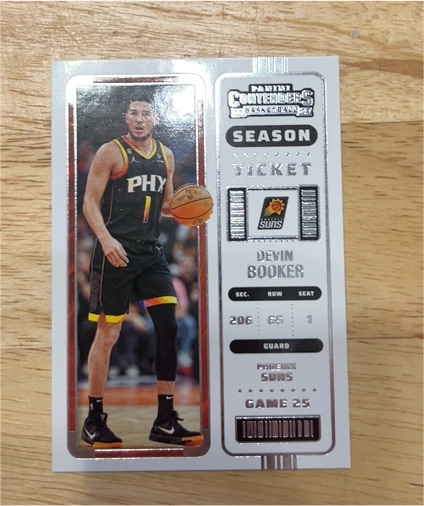 2022-23 Panini Contenders Season Ticket #67 Devin Booker — front