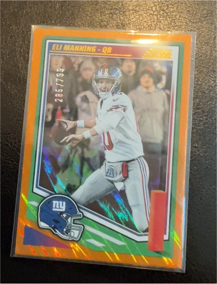 2025 Panini Score #78 Eli Manning — front