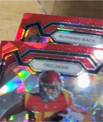 2024 Panini Prizm Draft Picks Red Ice Prizm Trojans Running Back — front