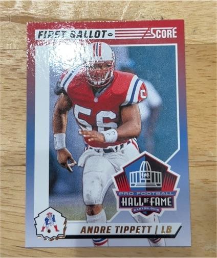 2024 Panini Score #8 Andre Tippett First Ballot — front