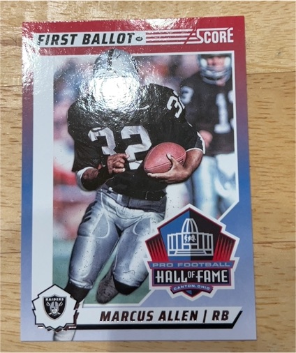2024 Score First Ballot #5 Marcus Allen — front