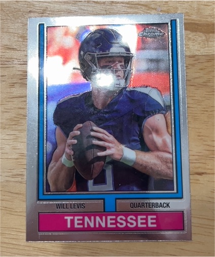 2024 Topps Chrome 1974 Topps Football #74TF-24 Will Levis — front