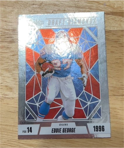 2024 Panini Absolute Football Draft Diamonds #DD-EGE Eddie George — front