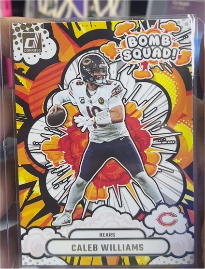 2025 Panini Donruss #BS-CWS Caleb Williams Bomb Squad Chicago Bears — front
