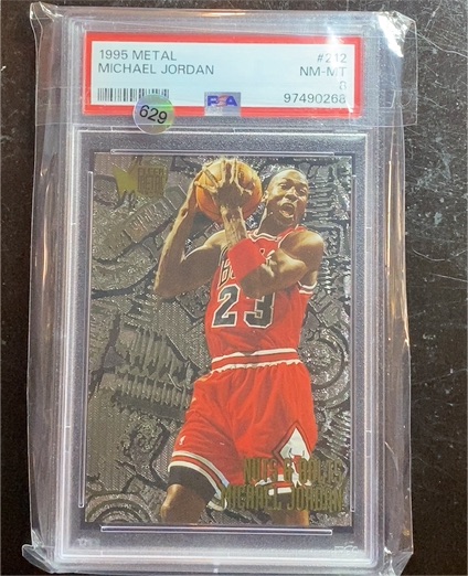 1995 Fleer Metal #212 Michael Jordan — front
