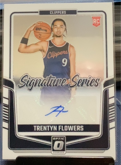 2024-25 Panini Donruss Optic #SS-FLW Trentyn Flowers Signature Series — front