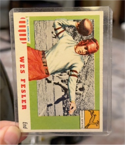 1955 Topps All American #30 Wes Fesler — front