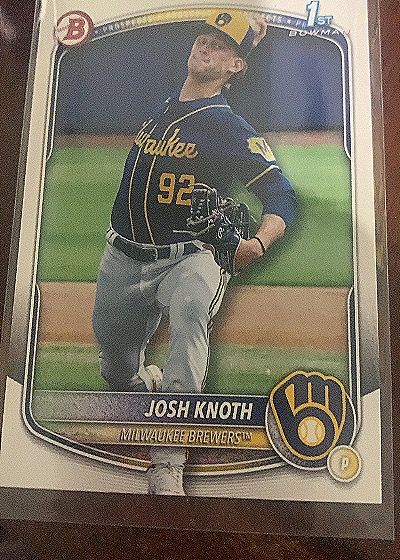 2025 Bowman #BP-136 Josh Knoth — front