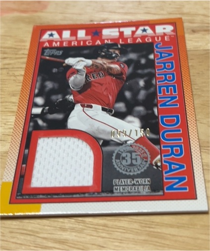 2025 Topps Series 2 90ASR-JD Jarren Duran 1990 Topps All-Stars Relics — front