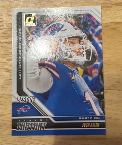 2024 Donruss Best of Panini Instant #6 Josh Allen — front