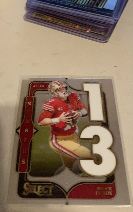 2024 Panini Select Numbers #22 Brock Purdy — front