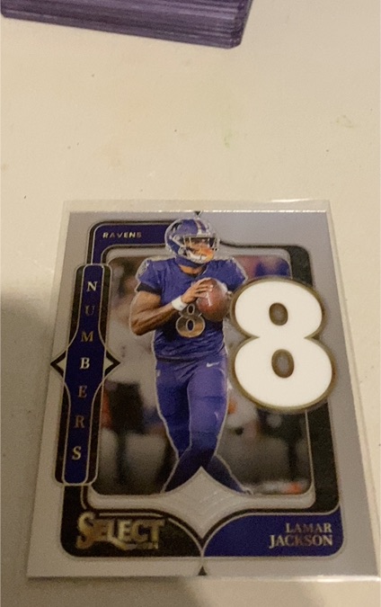 2024 Panini Select Select Numbers #8 Lamar Jackson — front