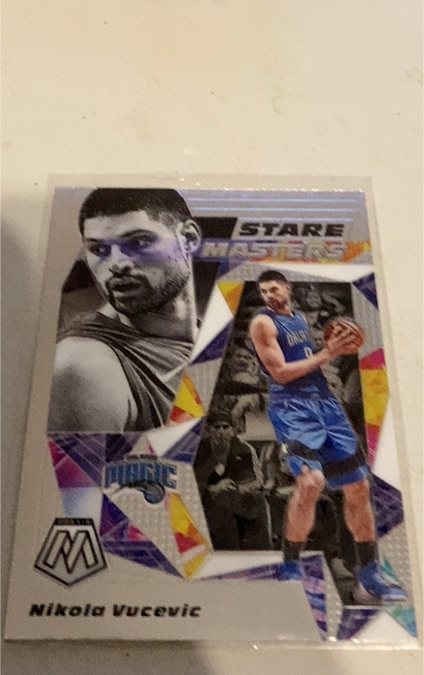 2019-20 Panini Mosaic #19 Nikola Vucevic Stare Masters Orlando Magic — front