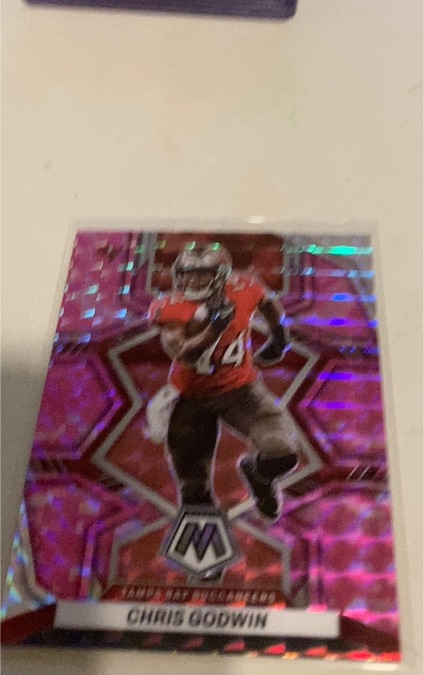 2023 Panini Mosaic Chris Godwin Pink Mosaic Prizm — front
