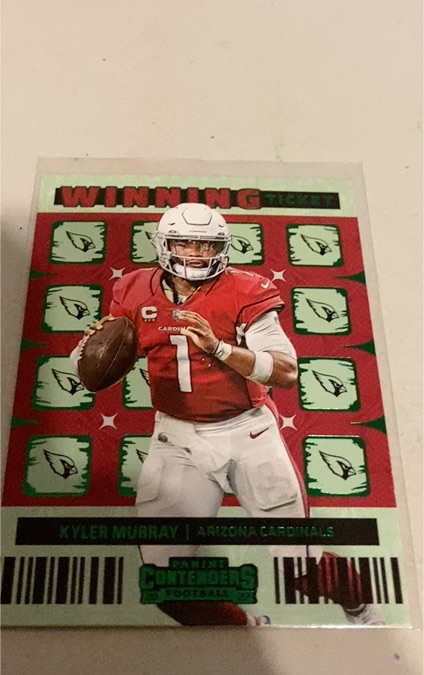 2022 Panini Contenders Winning Ticket #WT-KMU Kyler Murray — front