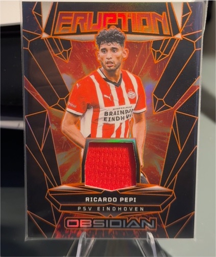 2024-25 Panini Obsidian Eruption Patch Ricardo Pepi — front