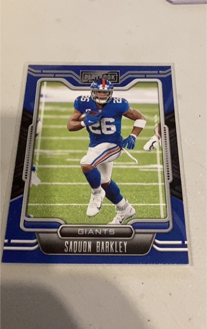 2021 Panini Playbook #63 Saquon Barkley — front