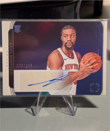 2024-25 Panini Photogenic #RA-HUK Ariel Hukporti Rookie Autograph — front
