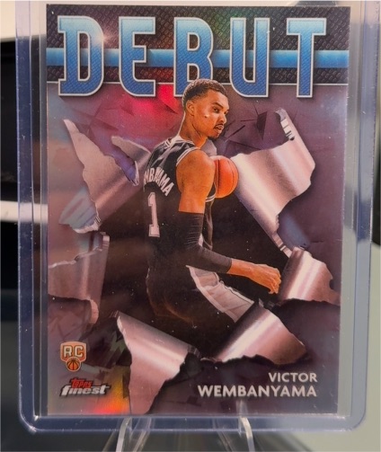 2024 Topps Finest Debut #D-1 Victor Wembanyama — front