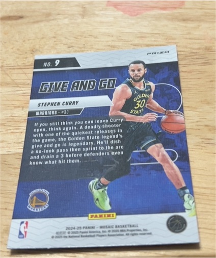 2023-24 Panini Prizm #9 Stephen Curry — front
