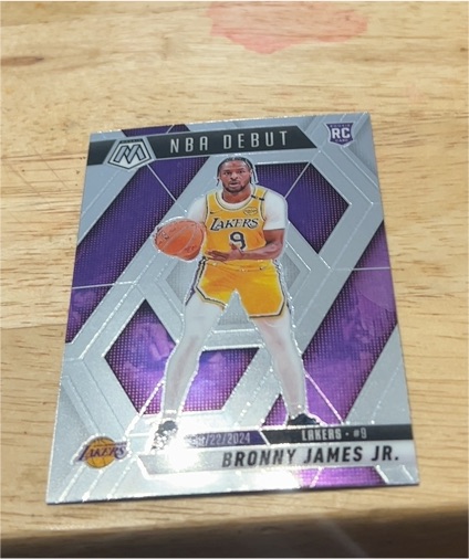2024-25 Panini Mosaic NBA Debut #262 Bronny James Jr. — front