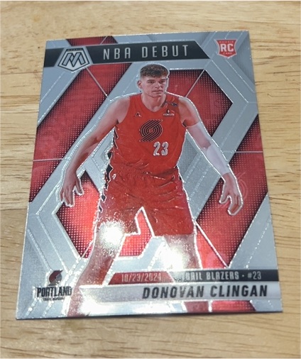 2024-25 Panini Mosaic #261 Donovan Clingan NBA Debut — front