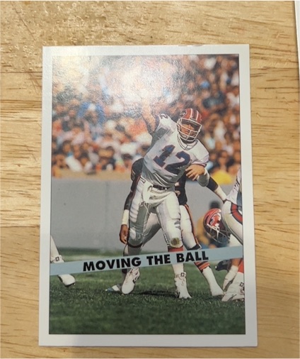 1992 Ultimate World League #181 Jim Kelly Moving the Ball — front