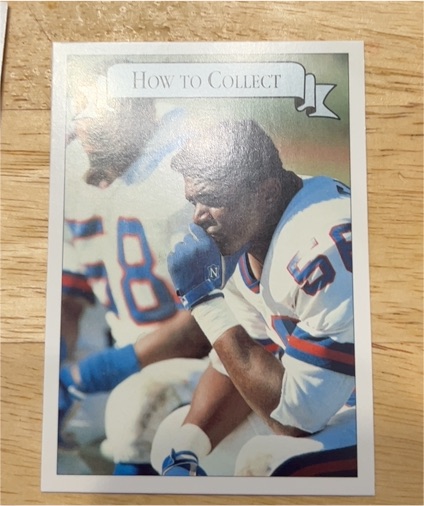 1992 Ultimate WLAF #195 Lawrence Taylor How to Collect — front