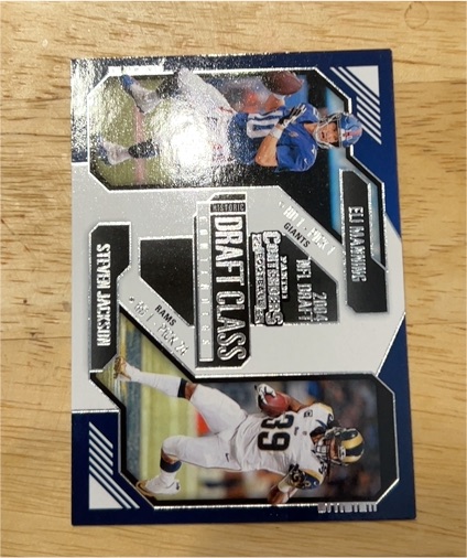 2024 Panini Contenders Historic Draft Class #21 Eli Manning, Steven Jackson — front