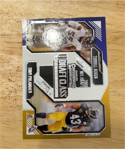 2024 Panini Contenders Historic Draft Class #20 Terrell Suggs Troy Polamalu — front