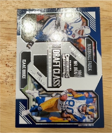 2024 Panini Contenders Historic Draft Class #14 Marshall Faulk / Isaac Bruce — front