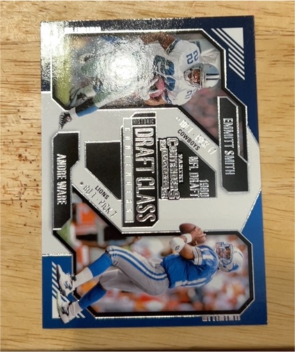 2024 Panini Contenders #12 Andre Ware / Emmitt Smith Historic Draft Class — front
