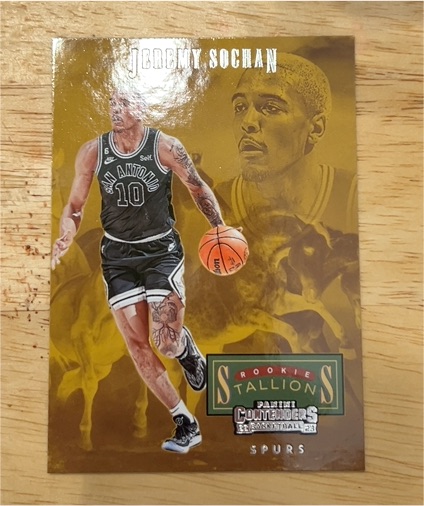2022-23 Panini Contenders #10 Jeremy Sochan Rookie Stallions — front