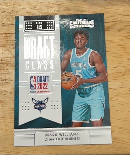 2022-23 Panini Contenders Draft Class #15 Mark Williams — front