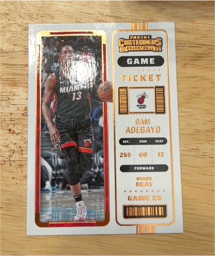 2022-23 Panini Contenders Season Ticket #63 Bam Adebayo — front