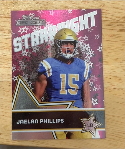 2021 Wild Card Alumination Starbright #SB-28 Jaelan Phillips — front