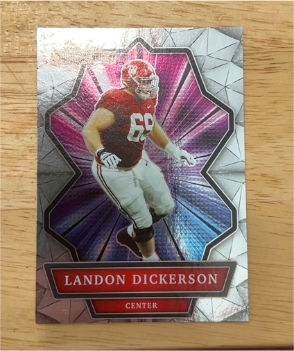 2021 Wild Card Alumination #ABC-61 Landon Dickerson — front