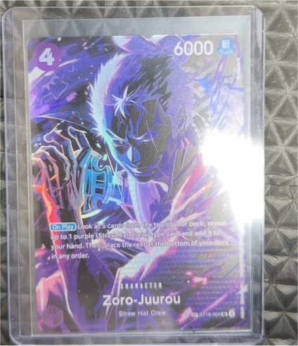 2024 One Piece Card Game ST18-004 Zoro Juurou SP Parallel Legacy of the Master — front
