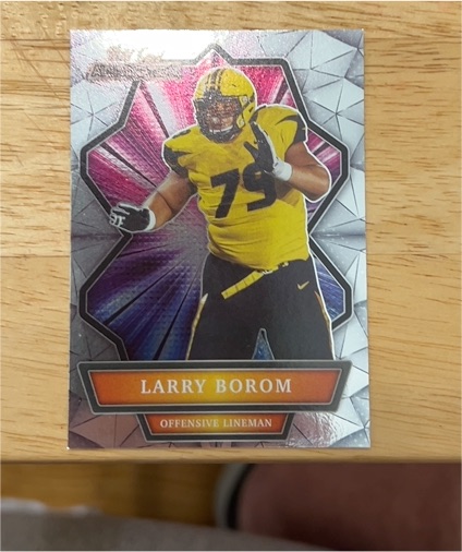 2021 Wild Card Alumination #ABC-34 Larry Borom — front