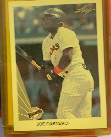 1990 Leaf #379 Joe Carter — front