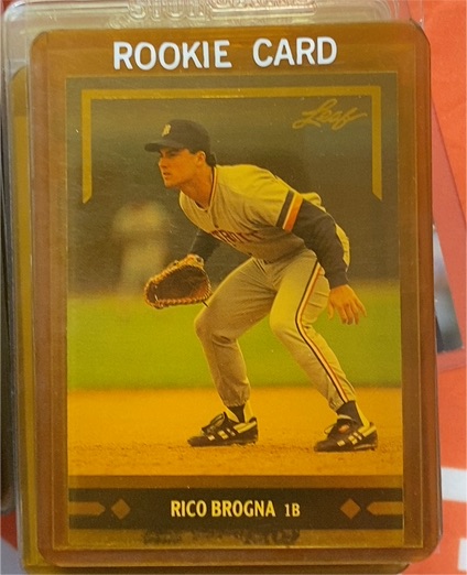 1991 Leaf Gold #BC11 Rico Brogna — front